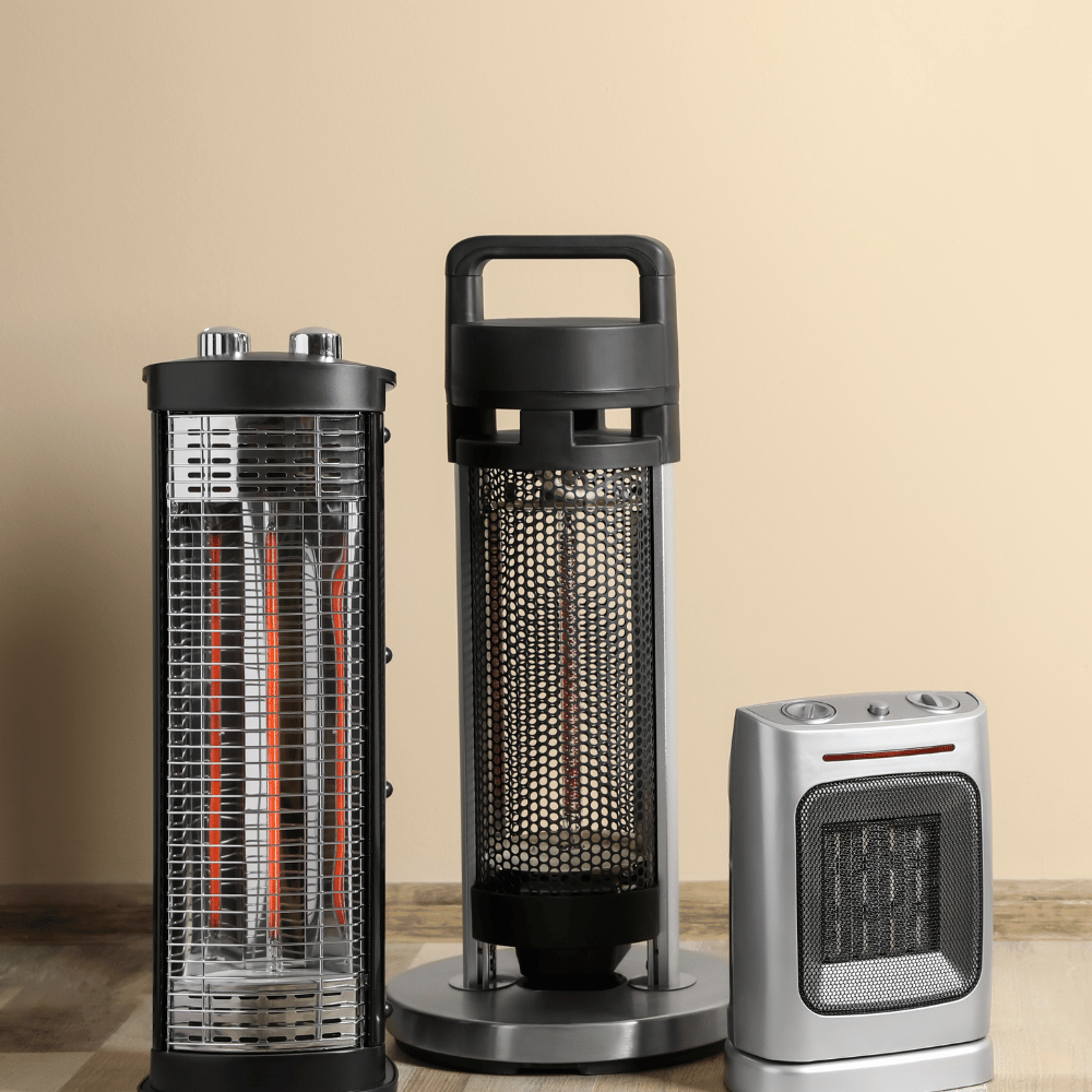 Several kinds of space heaters